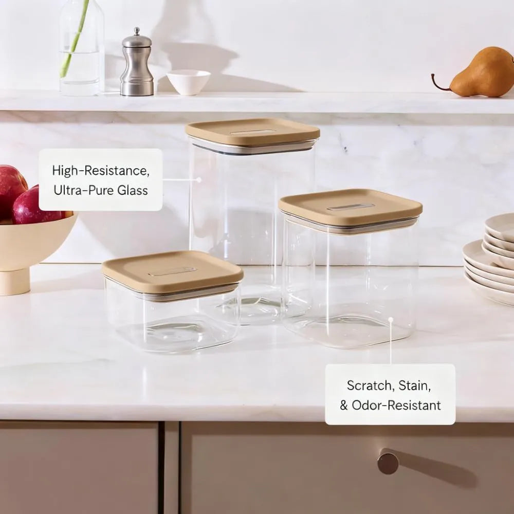 Airtight-Sealed Glass Container Set