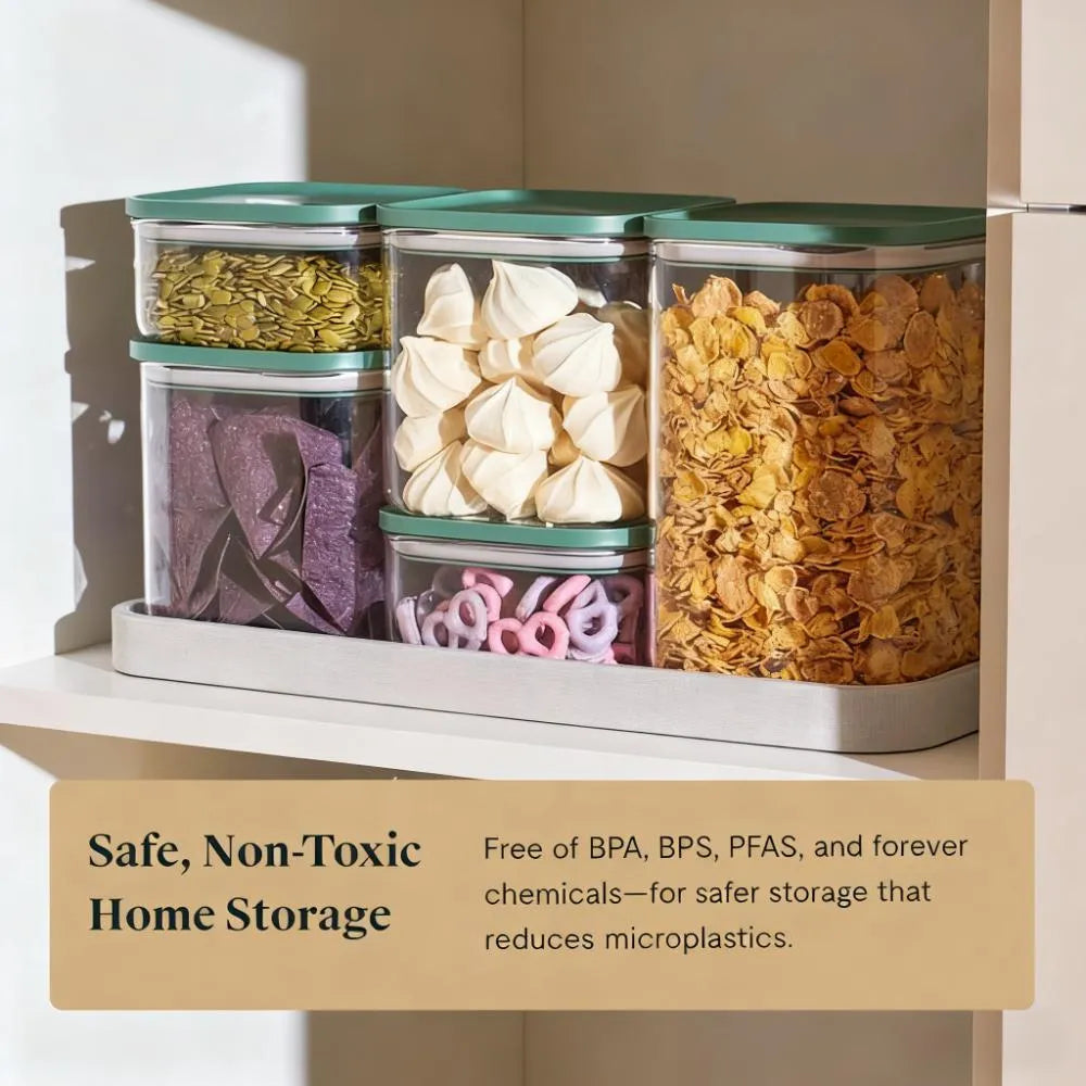 Airtight-Sealed Glass Container Set