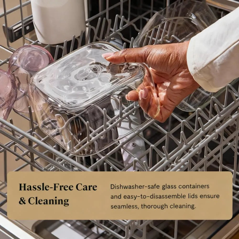 Airtight-Sealed Glass Container Set