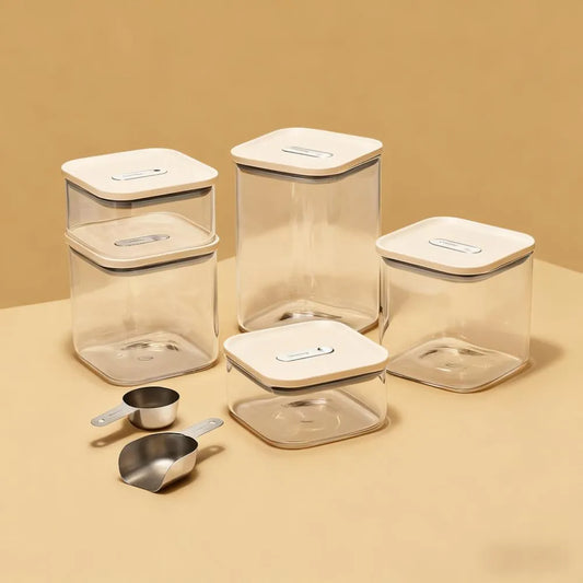 Airtight-Sealed Glass Container Set