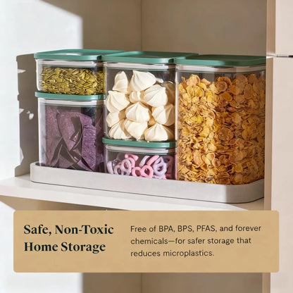 Airtight-Sealed Glass Container Set