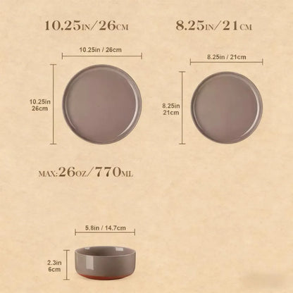 Dinnerware Set - 24 Pieces, Serves 8